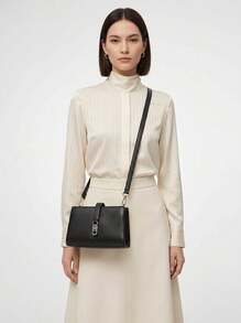 Tommy Hilfiger LIBRE Monogram Women's Crossbody Bag Black - 黑色 - 查看 1