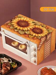 1 buah Penutup Debu Microwave Motif Bunga Matahari/Kucing Dapur/Kupu-kupu Bunga yang Elegan, Berbagai Pilihan Motif, Penutup Pelindung Debu yang Dapat Dicuci, Dekorasi Peralatan Dapur, Dekorasi Rumah, Dekorasi Dapur, Dekorasi Peralatan Rumah Tangga, Dekorasi Rumah, Mudah Dibersihkan, Tahan Noda - MultiWarna - View 7
