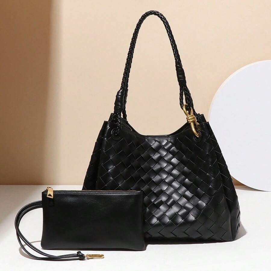 Women Crossbody - B2014# Black - View 1