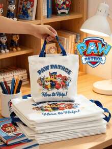 Paw Patrol 1件裝汪汪隊主題生日禮物 多功能肩背包 大容量便攜帆布包 帆布紀念袋 適合兒童 - 彩色 - 查看 4
