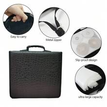 128 Pcs Disc CD Storage Case DVD Organizer Holder Bag Wallet Album Media Video - View 3