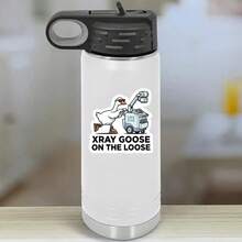 3Inches-1PC Xray Goose, On The Loose Sticker, A Retractable Id Holder Featuring A Mischievous Goose Wielding X‑Ray Energy, Perfect For Radiology Techs, Ct/Mri Staff, Er Teams, Students, And Anyone Who Loves A Little Unhinged Bird Humor During Long Shifts - A - View 6