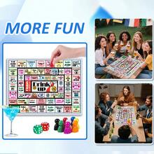 Adult Drinking Board Game, Fun Interactive Party Drinking Game, Suitable For Game Night, Birthday Party, Family Gathering Or Any Occasion, 21+ Years Old, 2-8 Players - Multicolor - View 9