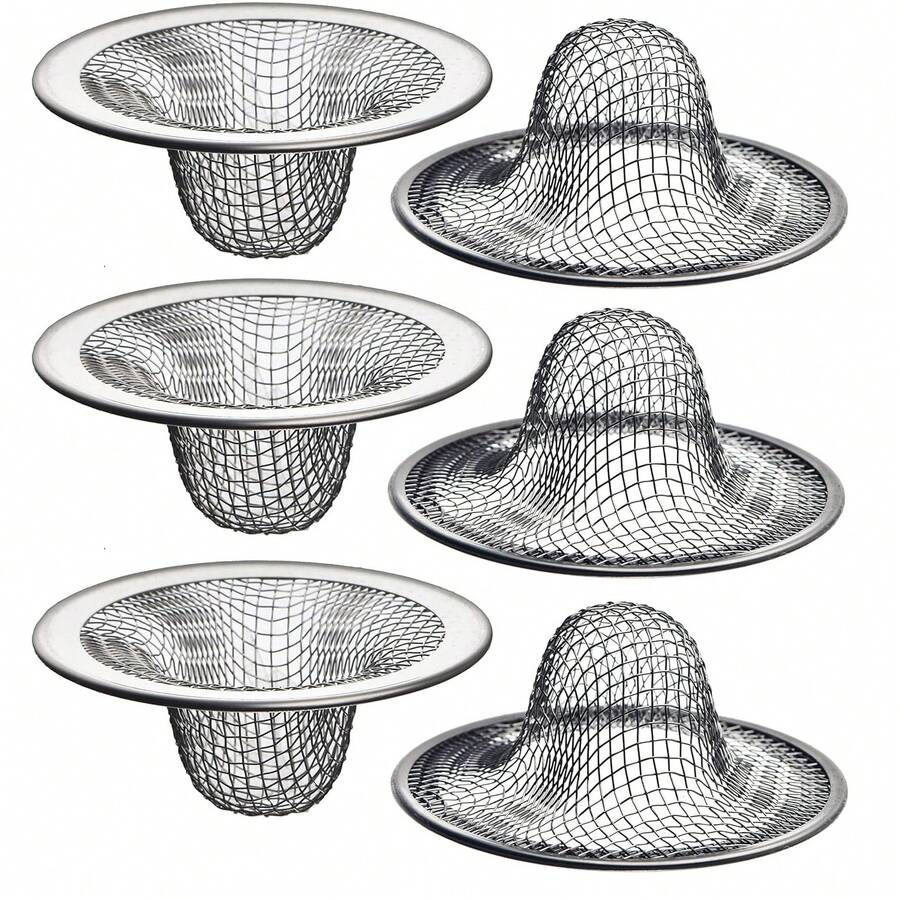 2-Inch Top/1-Inch Basket - Mesh Sink Drain Filter Hair Catcher, Suitable For Bathroom Sink, Utility Sink, Laundry Tub, RV And Vanity - Multiple Styles - View 1