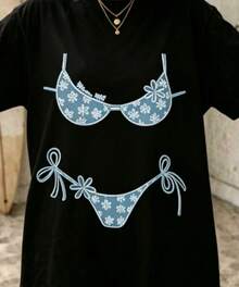 Coastal Bachelorette Shirts Last Toast On The Coast Bachelorette Bikinis And Martinis Last Splash Seashells And Wedding Bells - 黑色 - 查看 2