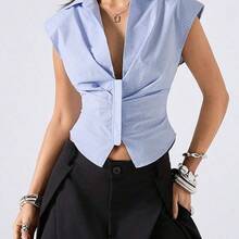 Women Blouses & Shirts - 橄欖綠 - 查看 4