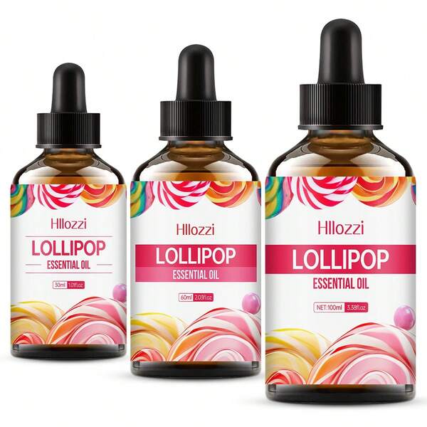  Hllozzi Lollipop Essential Oil 30ml/1.01 Fl.Oz 60ml/2.03 Fl.Oz 100ml/3.38 Fl.Oz This Oil Exudes A Delicate And Invigorating Lollipop Scent. Suitable For Office Diffusers, Car Diffusers, Crafts, And More. Makes A Great Gift For Friends And Loved Ones.