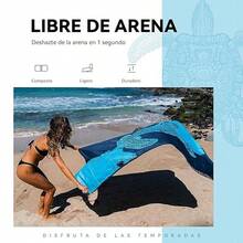 CXJYSD Toalla De Playa De Microfibra Sin Arena, Toalla De Playa Absorbente Extra Grande De 71 "X 32", De Secado Rápido Y Liviana, Adecuada para Baño, Natación, Playa, Camping, Gimnasio - Azul - Ver 4
