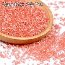 Aproximadamente 750 piezas de cuentas de vidrio de 2mm, cuentas para enhebrar para hacer joyas DIY, manualidades, decoración de bordados - Tubo de alambre de dibujo - Ver 16