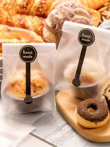 30/50/100Pcs Plastic Cookie Bag With DIY Handmade Sticker Chocolate Snack Cupcake Baking Wrapping Wedding Birthday Party Gift Packaging - View 7