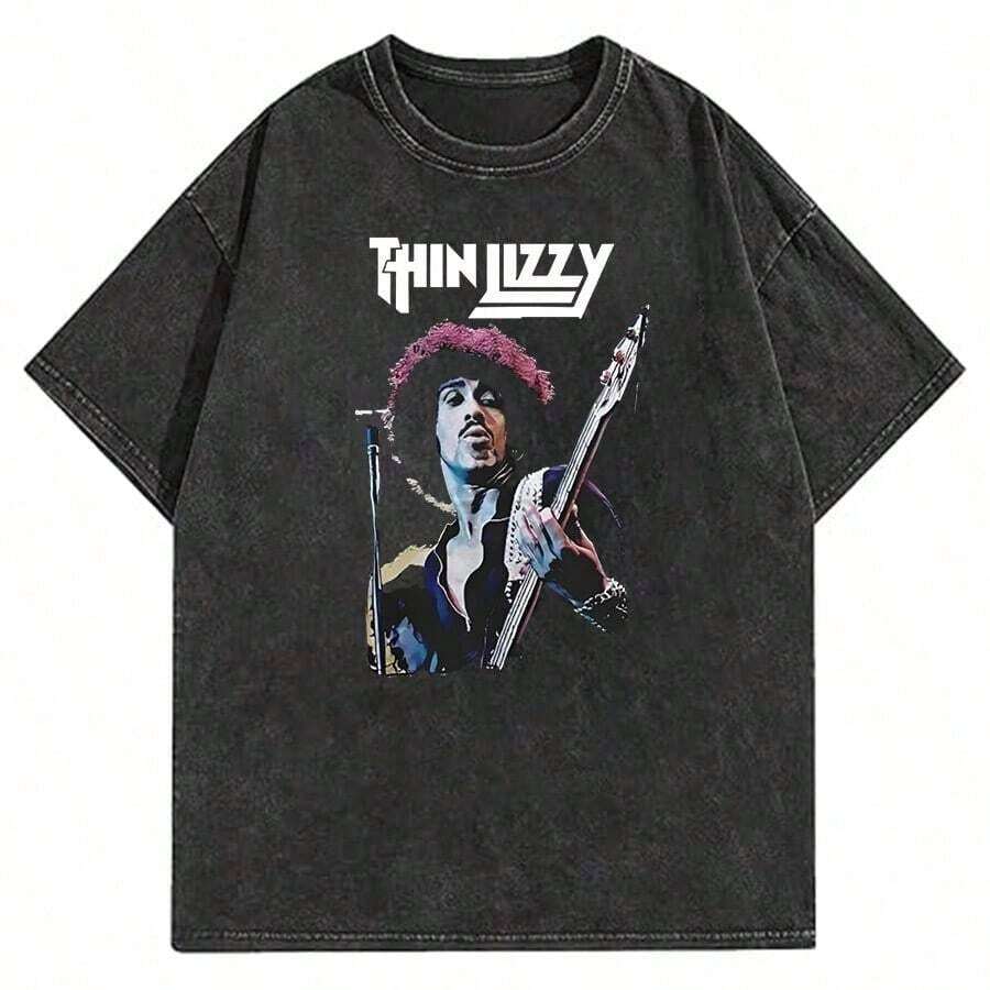 T-Shirt, Sematary T-Shirt, Designer Men's Clothing, New Arrival Tops & Tees, Short Sleeve, Crew Neck, New Arrival, Harajuku Style - 黑色 29 - 查看 1