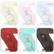 177.16 Inch Zipper (5 Yards) + 10 Pcs Cat-Shaped Zipper Pulls, #3 Nylon Colorful Zipper With Cute Cat-Shaped Zipper Pulls, Suitable For Bags, Stationery Cases, Handmade Wallets, Sewing Replacement And More - 3NL+WXXM - View 7