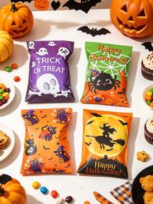 27pcs Halloween Gift Bags With Stickers, Halloween Cash Envelopes, Halloween Candy & Cookie Bags, Snack Bags, Halloween Gift Wrapping Supplies, Halloween Decorations, Trick Or Treat, Halloween Party Supplies, Halloween Gifts, Party Favor Bags - Halloween Ghost Witch - View 9