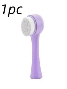 1/3pcs Multi-Color Dual-Head Silicone Facial Cleansing Brush, Gentle Exfoliating And Massaging, Soft Double-Sided Bristles Suitable For All Skin Types, Perfect Skincare Cleansing Gift For Girlfriend - Multicolor - View 10