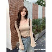 Women Lightweight Cardigans - Burgundy - View 9