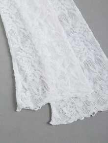 fsvsSweetra Vestido asimétrico con hombro y bajo asimétricos, con encaje, estilo Y2K sexysdvs EQ2V - Blanco - Ver 6