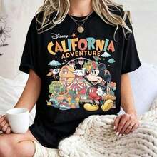 Loose Oversize  Retro  Disneyland California Adventure Shirt, Mickey Mouse Tee, Disney  Family Trip 2026 Shirt,Disneyland Vacation OutfitDisneys Disneyland Paris The Magic Kingdom Disneyesque B6Holiday Gifts Valentine's Day Gifts Earth Day Gifts Oktoberfest Gifts Summer Bank Holiday Gifts - màu đen - Xem 1