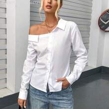 Women Blouses & Shirts - 白色的 - 查看 4