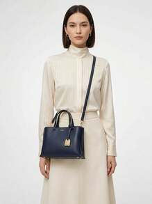DKNY Women's Lightweight Adjustable Strap Multi-Pocket Shopping Commuting Daily Blue R44D1I53-DSE - Blue - View 1