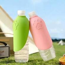 Portable Dog Water Bottle Holder - Fits Various Bottles, Silicone Leak-Proof Pet Water Dispenser, Suitable For Outdoor Walks And Travel (Bottle Not Included) - Multicolor - View 4