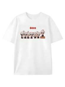 Herren T Shirt Mode Bequem Sommer Freizeit Top Atmungsaktiv Neu  Fashion - 白色 - 查看 1