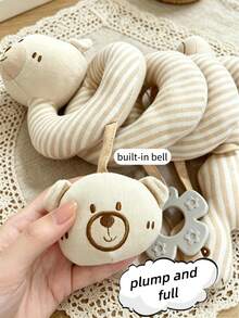 1pc Comfortable Pendant Toy For Baby Boys And Girls, With Built-In Bell, Teether And Sounder, Educational Toy For Car Seat And Crib, Perfect Newborn Gift - Multicolor - View 5