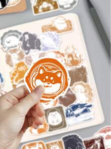 50 Stücke Cartoon Tier Poststempel Aufkleber - und süße Designs - perfekt für Wasserflaschen, Handyhüllen, Scrapbooks, Aufbewahrungsboxen, Skateboards, Laptops und Koffer - lustige Geschenke - Verschiedenfarbig - Übersicht 6