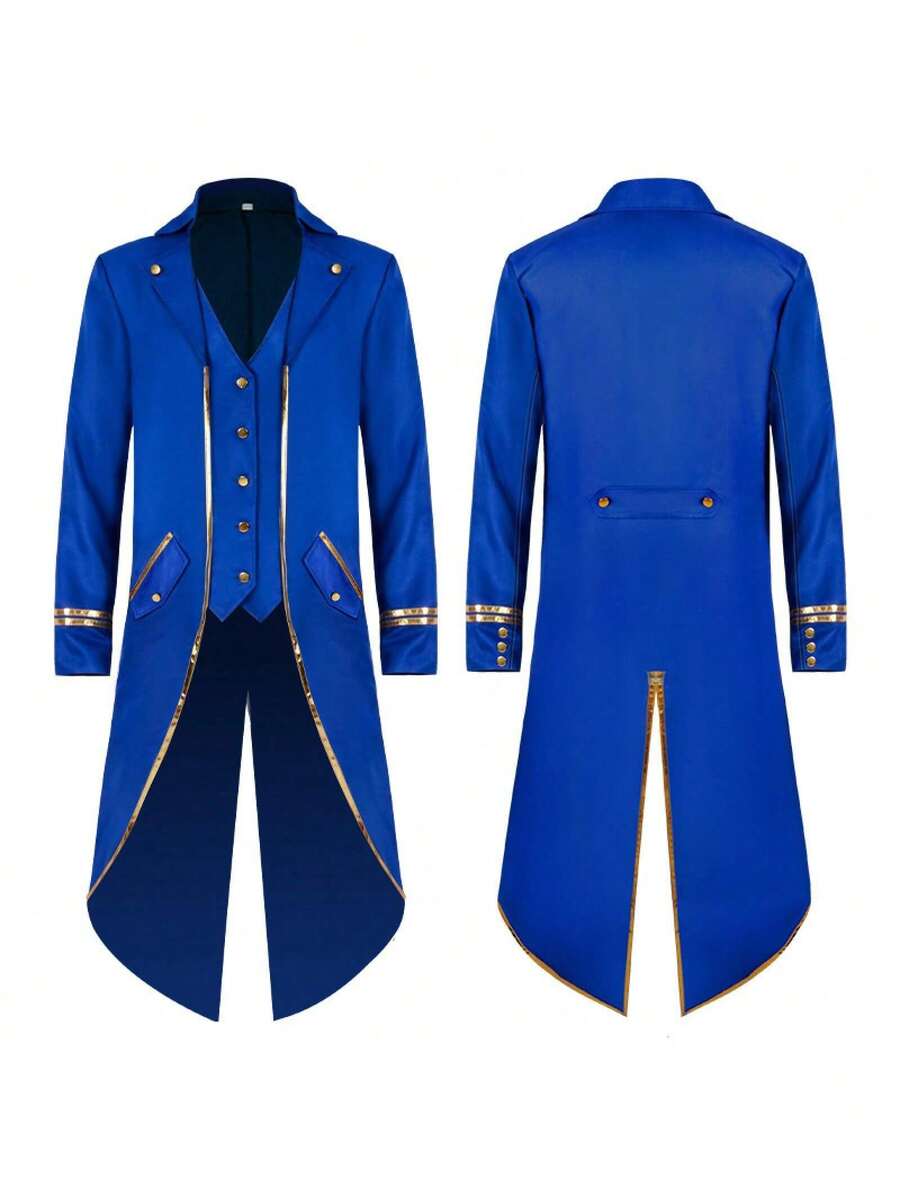 Cosplay Clothing - Phnom Penh Swallowtail Coat Blue - View 1