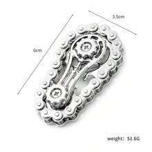 Cool Gear - 金屬自行車鏈條齒輪方塊 | 青少年與成人的壓力緩解玩具 | 桌面玩具與機械藝術收藏品 - 彩色 - 查看 8