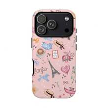 Pink Parisian Phone Case, French Floral Bow  Cover, Coquette Style - 1 Piece Of Picture Color - View 11