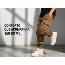 Boys' Youth Cargo Jogger Pants - Krem - View 6