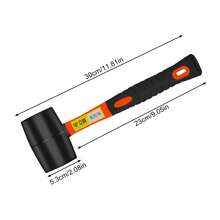 Rubber Handle Tile Hammer High Density Anti Damage Mallet Ergonomic Non Slip Grip Home Renovation Tiling Tool - Rubber Handle - View 9