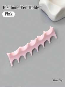 Silicone Fish Bone Pen Holder, Non-Slip Multi-Functional Nail Art Tool Storage - Multicolor - View 14