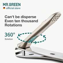 MR.GREEN Cortaúñas de Acero Inoxidable con Cuchillas Curvadas - Cortador de Uñas con Diseño Ergonómico y Corte Curvo y Afilado(Tamaño Mediano) - Grande - Ver 7