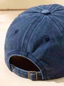 Gorra de béisbol sólida para hombre, casual - Azul marino - Ver 2