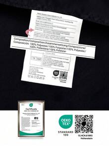 HONEYMOON 1個純色枕套 - 100%聚酯纖維面料 柔軟透氣 防皺 信封式封口 無填充 - 適用於居家 宿舍 沙發，OEKO-TEX認證，黑色 - 黑色 - 查看 8