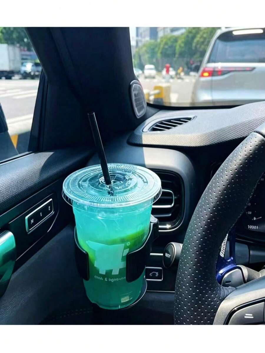 1個多功能通用汽車出風口杯架，附杯托，安裝於出風口，可當煙灰缸架
