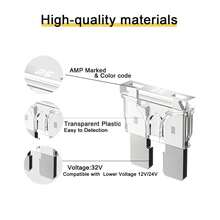 Riseuvo 50pcs 25A Standard Car Fuses - 25 AMP Automotive Fuses(ATO/APR/ATS), 32V (12/24V) Blade Fuse RV/Truck/SUV - 25A - View 5