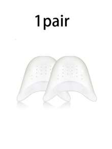 1/2 Pairs Silicone Toe Protectors, Soft Breathable Anti-Friction Forefoot Pads, Adjustable Size Suitable For High Heels And Ballet Shoes - / - 查看 6