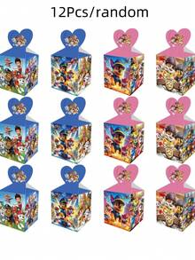 6/12pcs/Set Paw Patrol Themed Holiday Birthday Party Supplies Candy Box Gift Box Packaging - Cartoon - View 15
