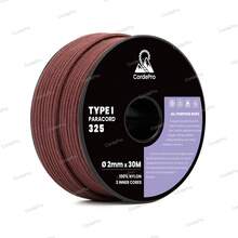 Paracord 2mm X 30M 3 Strand Core Type I 100% Nylon Braided Rope Heavy Duty For Dog Leashes, Bracelets, DIY Crafts, Outdoor, Camping | Versatile & Abrasion-Resistant - Multicolor - View 30