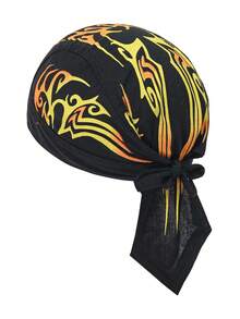 1pc Breathable Skull Bandana Headwear, Pirate Hat Liner For Men Motorcycle Riding - Multicolor - View 19