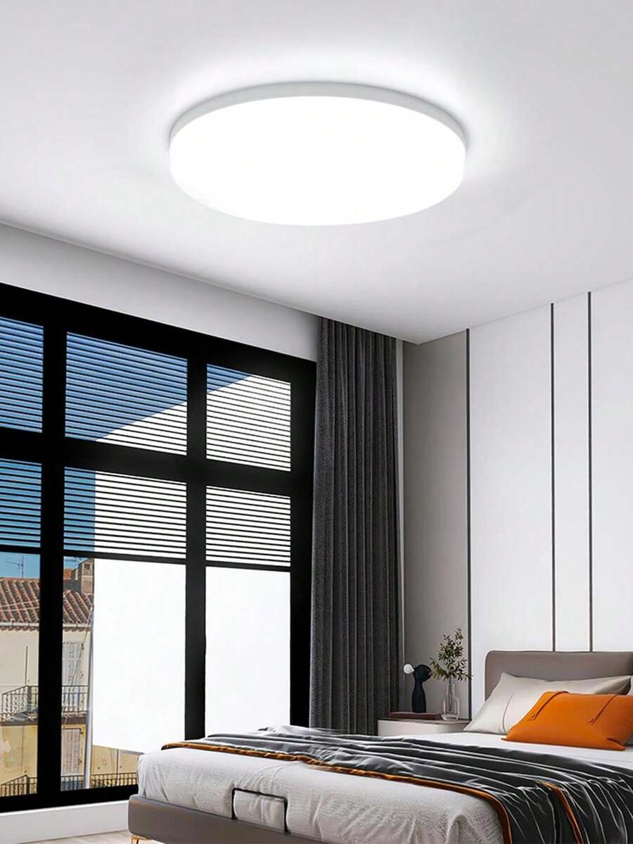 CANMEIJIA Lampu Plafon LED 85V-265V, Cahaya Putih Dingin Bulat, Lampu Panel Tersembunyi Bingkai Putih, Gaya Modern, Bebas Kedip, Kecerahan Tinggi, Desain Tipis, Cocok Untuk Dinding/Lorong/Kamar/Koridor/Langit-langit/Dapur/Ruang Tamu/Kamar Mandi/Kamar Tidur/Ruang Belajar, Lampu Plafon Dalam Ruangan, Pilih Ukuran Berdasarkan Skenario Penggunaan