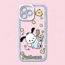 6 Types Of Sanrio Characters Frame-Bordered Transparent TPU Smartphone Case Compatible With IPhone 11/12/13/14/15/16/17 Pro Max Plus Lens-Bordered Logo Shockproof Clear Cover - 3 - View 12