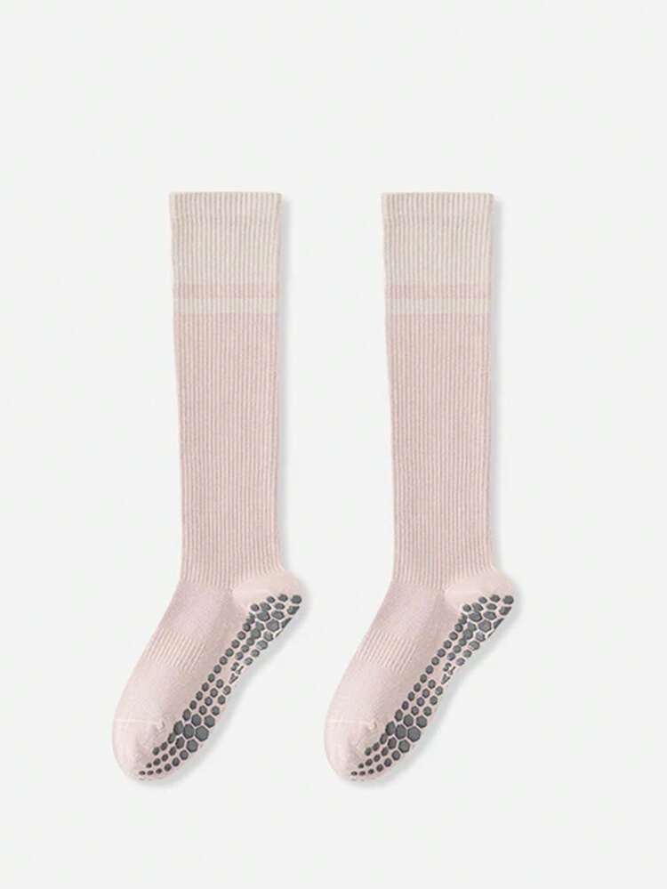 1/2/3 Pasang Kaos Kaki Olahraga Wanita, Kaos Kaki Fitness Setengah Betis, Kaos Kaki Kompresi Profesional untuk Lari dan Lompat Tali, Kaos Kaki Yoga Anti Selip Setinggi Betis - MultiWarna - View 24