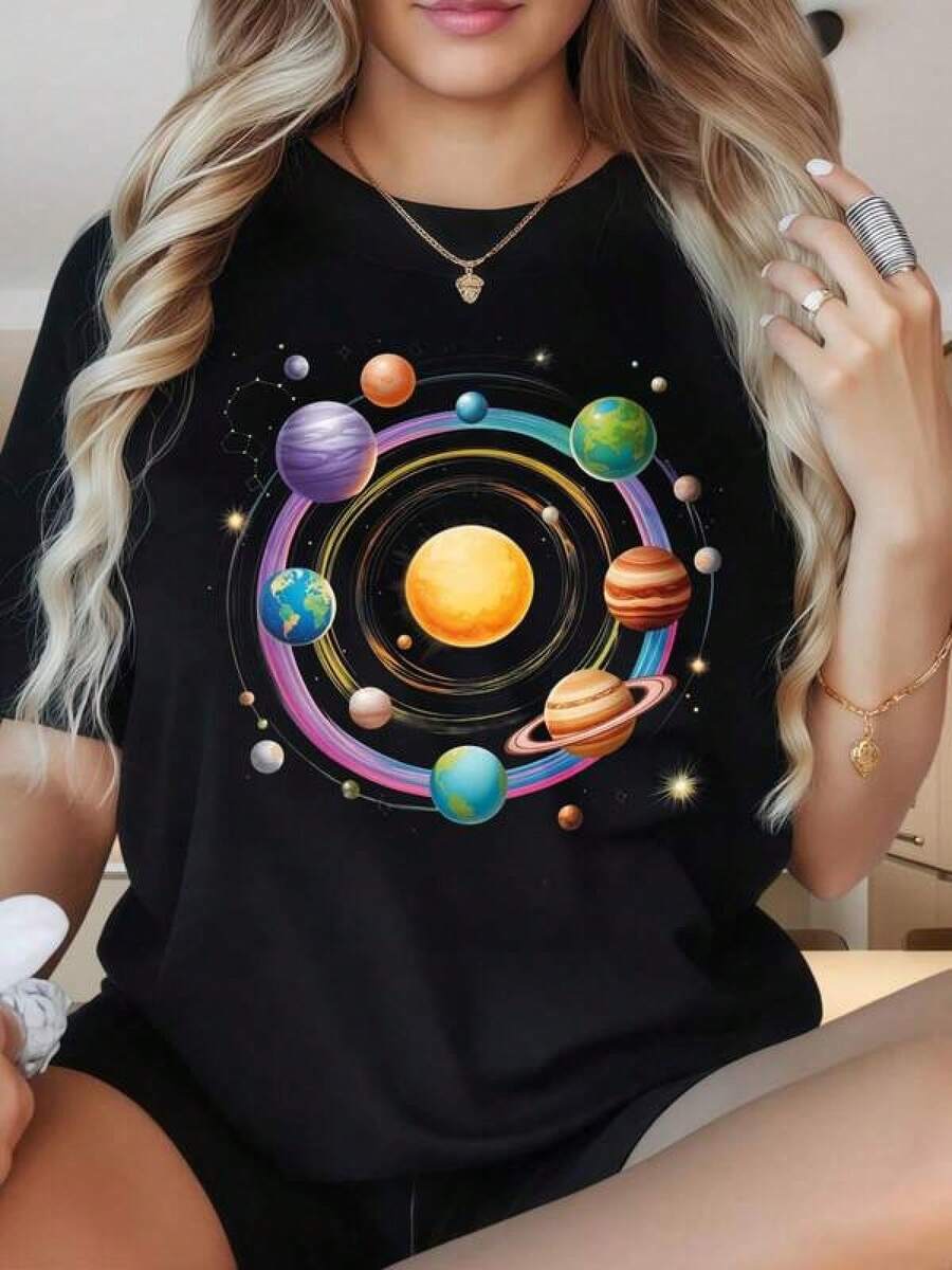 Women T-Shirts - Black - View 1