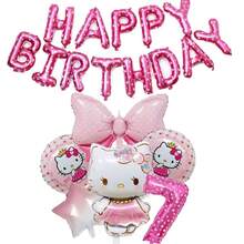 Sanrio Number Balloon Banner Set Hello Kitty Birthday Party Decoration Mall Holiday Decor Hello Kitty Printed Number Balloon Set Birthday Party Scene Decoration Hello Kitty Party Balloon Banner Decoration Party Balloon Room Decoration Hello Kitty Cute Birthday Balloon Package Birthday Decoration Hello Kitty Party Decoration Back To School Season Holiday Gift - Pink - View 9