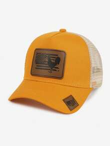 1pc Tropical Fish & Star Map Casual Streetwear Polyester Mesh Splice Warm Windproof UV Protection Unisex Baseball Cap, Versatile Snapback Hat For All Seasons - Peaked Cap - View 23