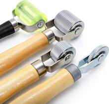 4-Piece Car Sound Deadening Roller Set, Metal Insulation Application Tool With Bearing Wheel For Automotive Sound Mat And Wallpaper Installation - C - View 5