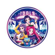 51件組 K-Pop 女團主題返校派對裝飾套組，適合10人使用，一次性生日派對餐具含盤子、杯子與餐巾紙，適用露營、野餐、後院烤肉與派對裝飾，粉絲完美禮物，非常適合萬聖節、聖誕節、感恩節與生日派對晚餐，理想的節日裝飾，給 K-POP 粉絲的驚喜禮物 - 彩色 - 查看 10